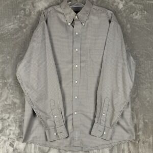 Jos A Bank Signature Collection‎ Wrinkle Free Mens Long Sleeve Gingham Shirt L